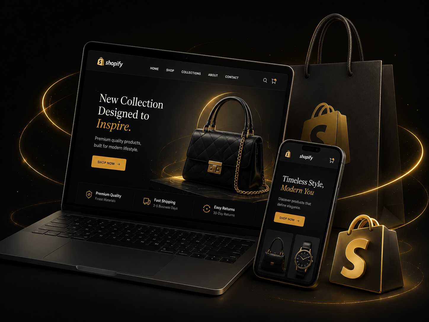 Custom Shopify store design and development service by Arslan Codes